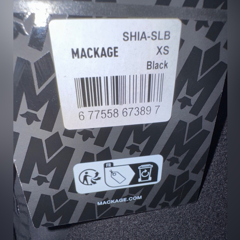 MACKAGE SHIA-SLB BLACK XS - BRAND NEW LADIES WOOL COAT - Picture 6 of 7